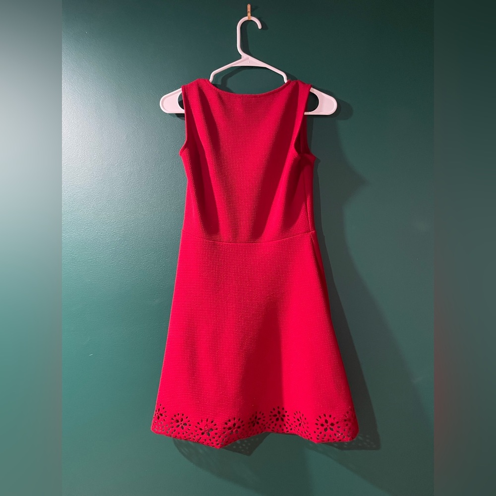 Red Scalloped Dress
